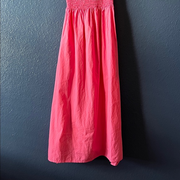 Faithfull The Brand Bryssa Midi Dress in Hot Pink - Picture 3 of 8